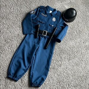 Kids Blue Police Costume